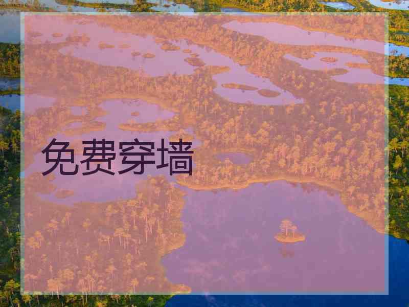 免费穿墙
